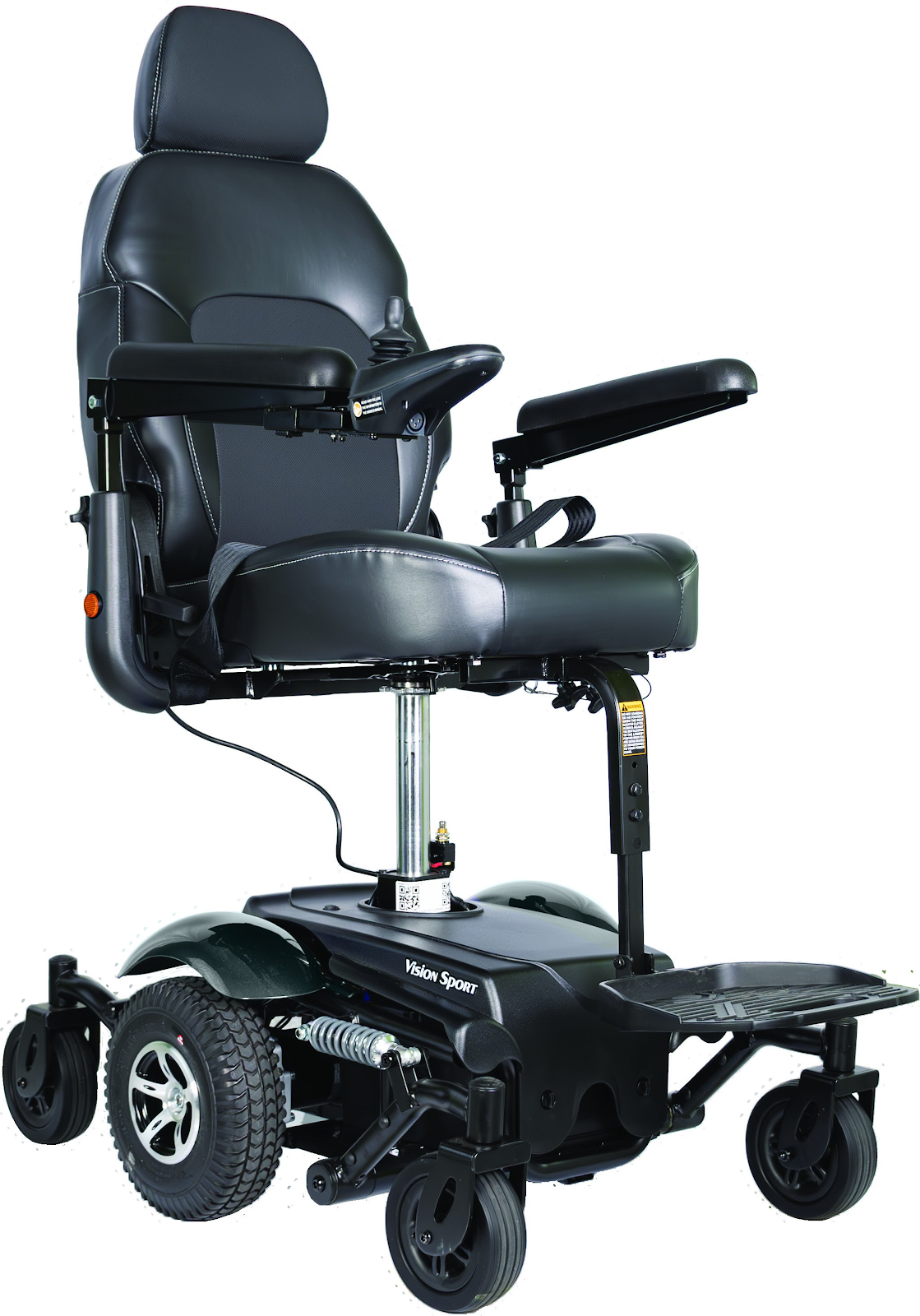 Vision Sport Power Wheelchair with Power Seat Lift — 300 lb Capacity