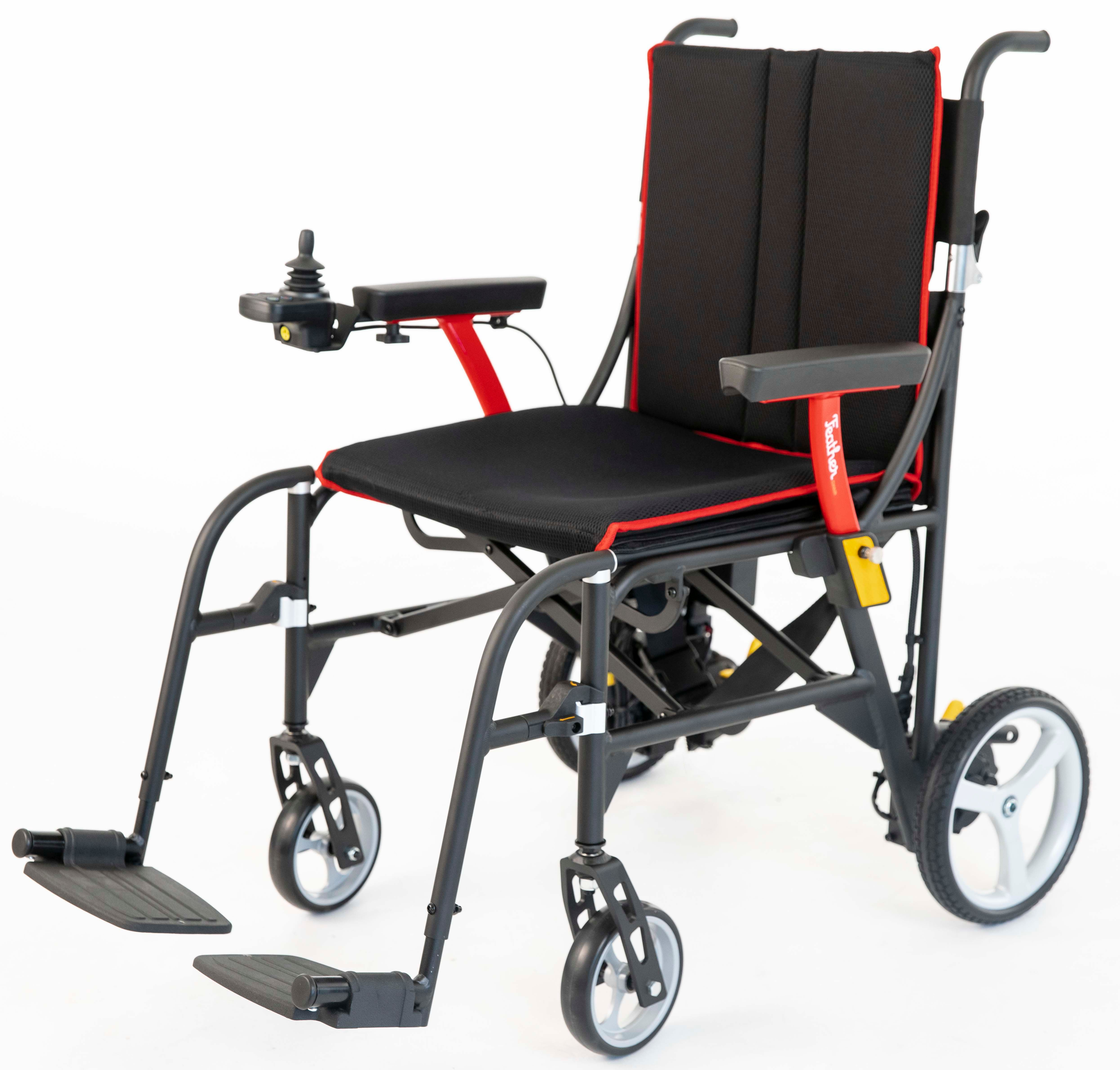 Feather Power Chair -- Ultra-Lightweight Folding Power Wheelchair - 250lb Capacity