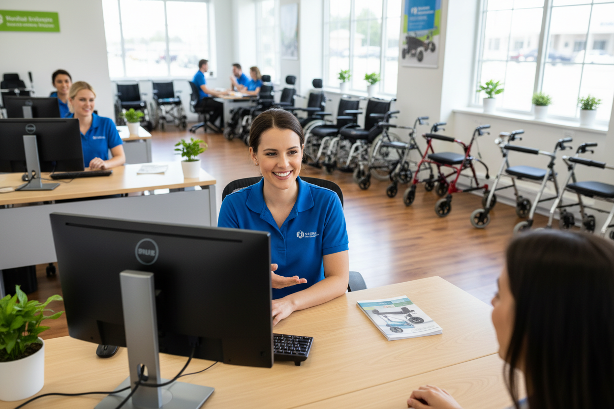 office customer service support for medical mobility supply