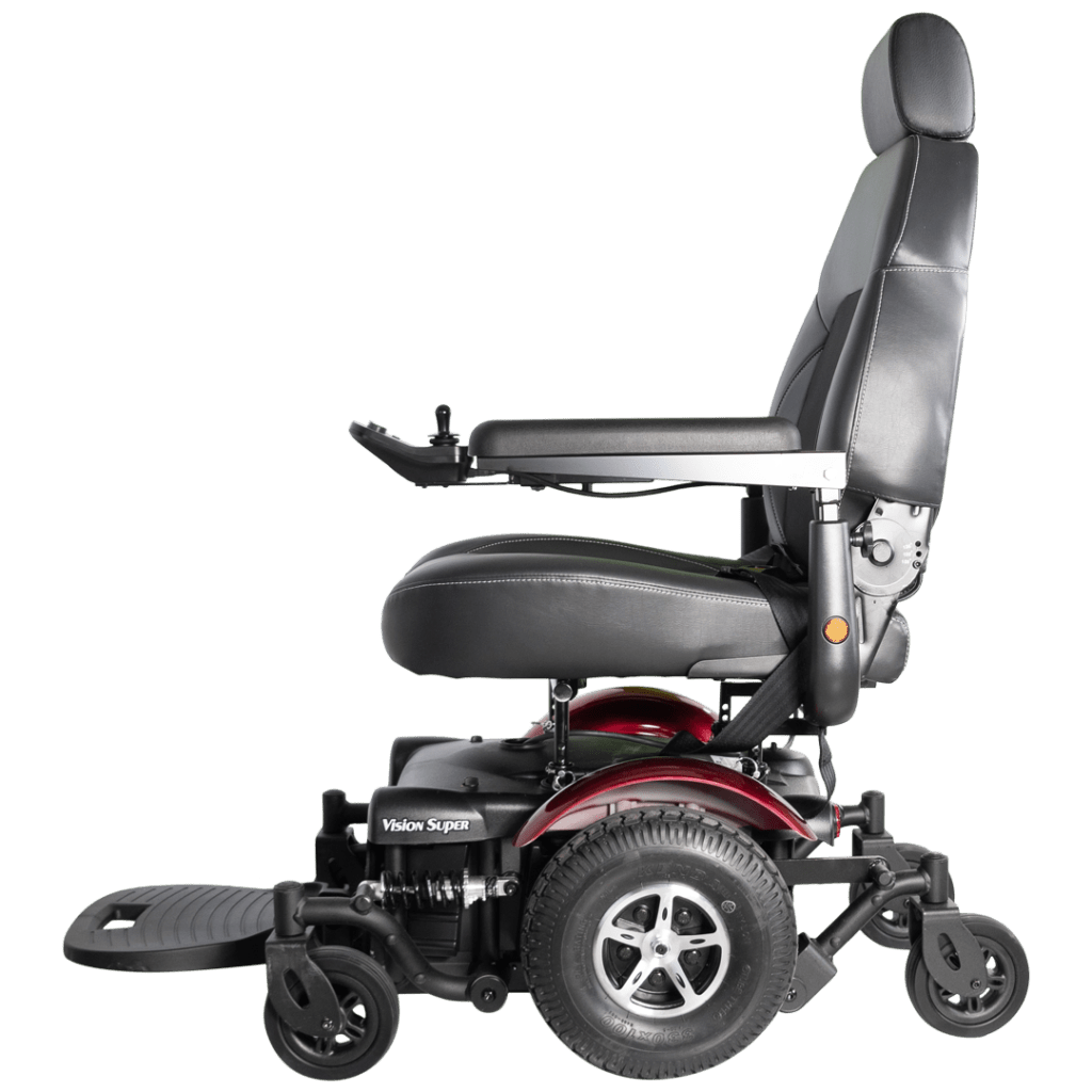 Vision Super Heavy-Duty Power Wheelchair with Power Seat Lift — 400 lb Capacity - Medical Mobility Supply